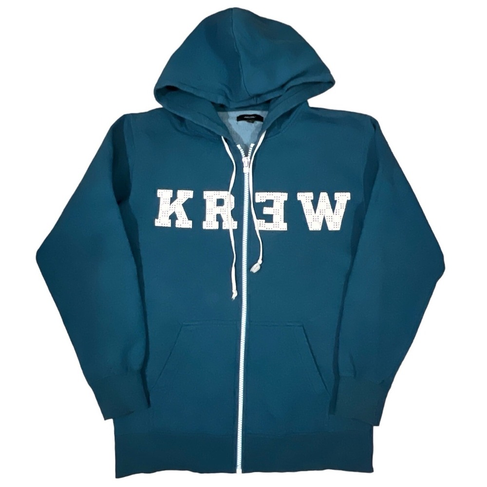 KREW Skate Hoodie Mens Medium Spell Out Graphic Outdoor